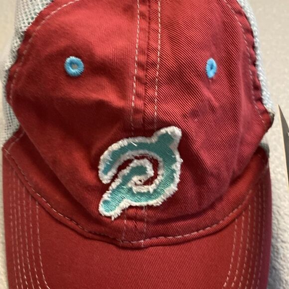 NWT- Peloton color block hat- maroon and blue - Picture 2 of 7